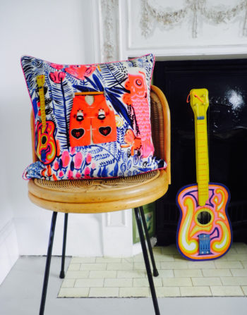 BLUE LAGOON VELVET CUSHION
