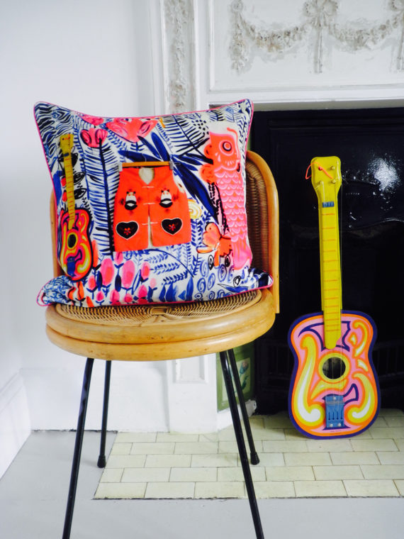 BLUE LAGOON VELVET CUSHION