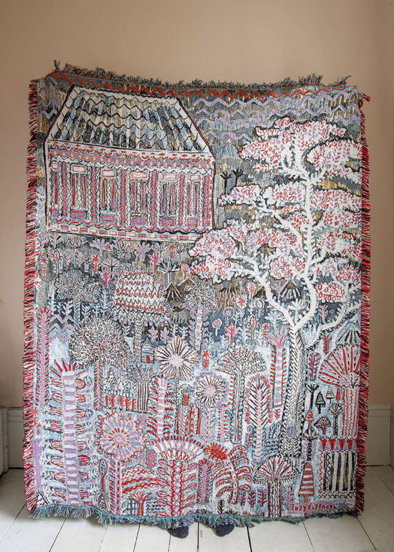 PINK PAVILION COTTON BLANKET THROW (180x135CM)