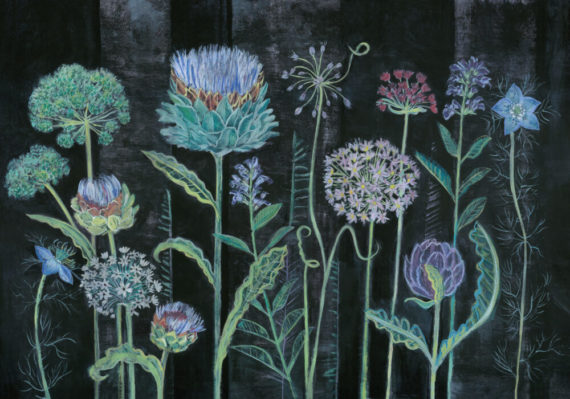ALLIUM MURAL WALLPAPER A4 SAMPLE - Image 2