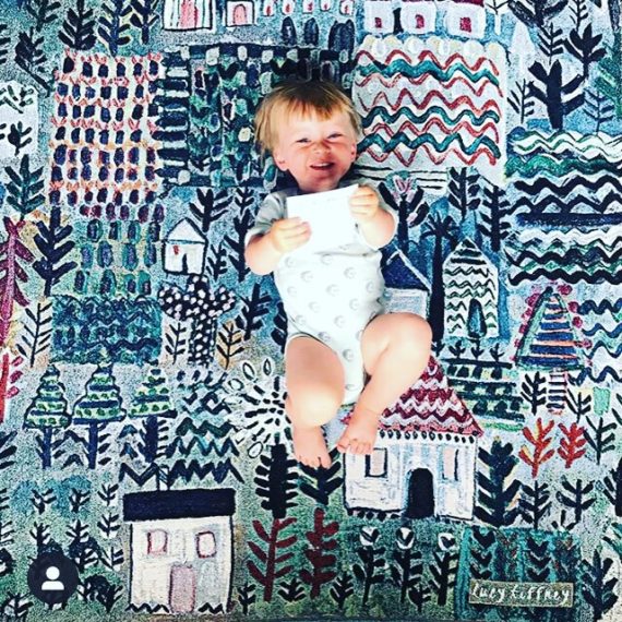 LITTLE HOUSES COTTON BLANKET THROW (180X135CM) - Image 2