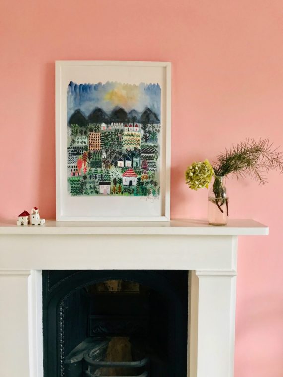 LITTLE HOUSES SIGNED GICLEE PRINT