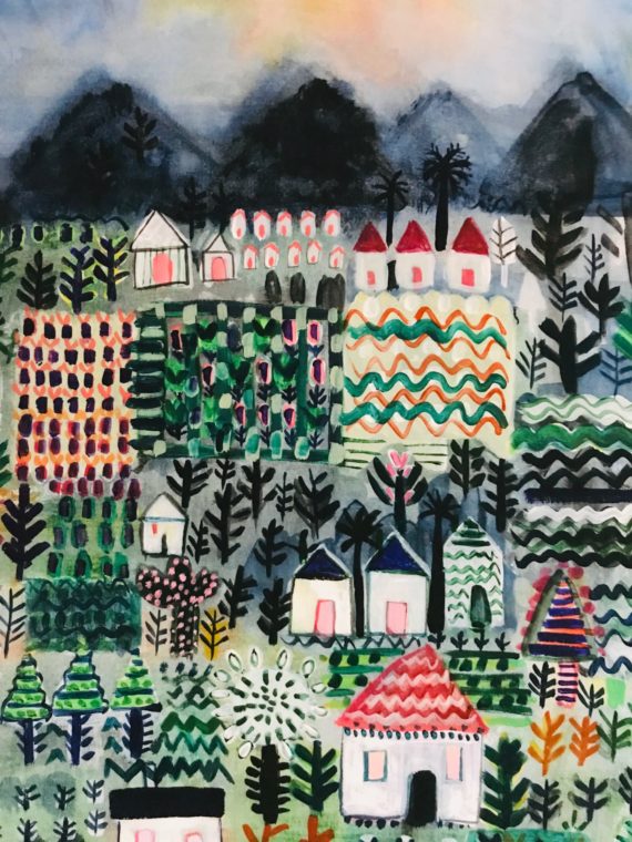 LITTLE HOUSES SIGNED GICLEE PRINT - Image 2