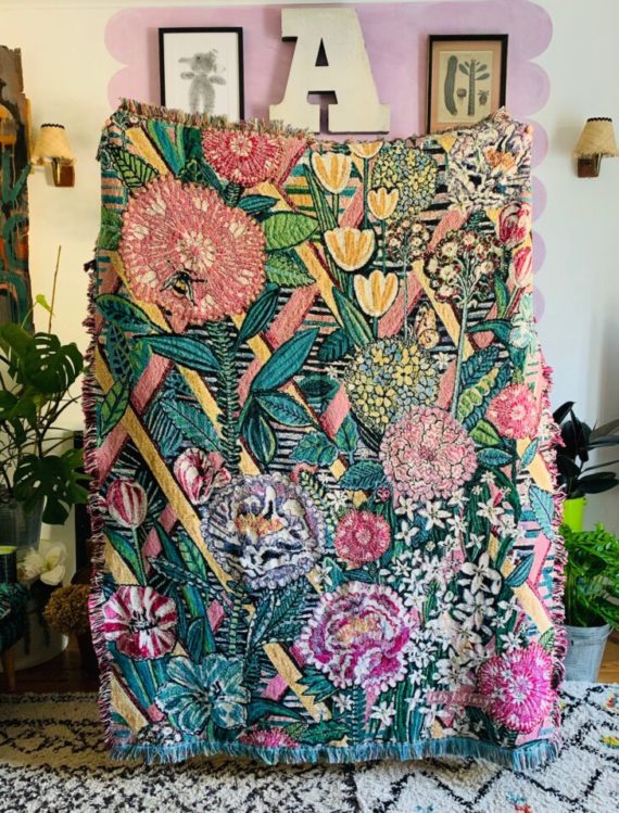FLORABELLE COTTON BLANKET THROW (180X135CM)