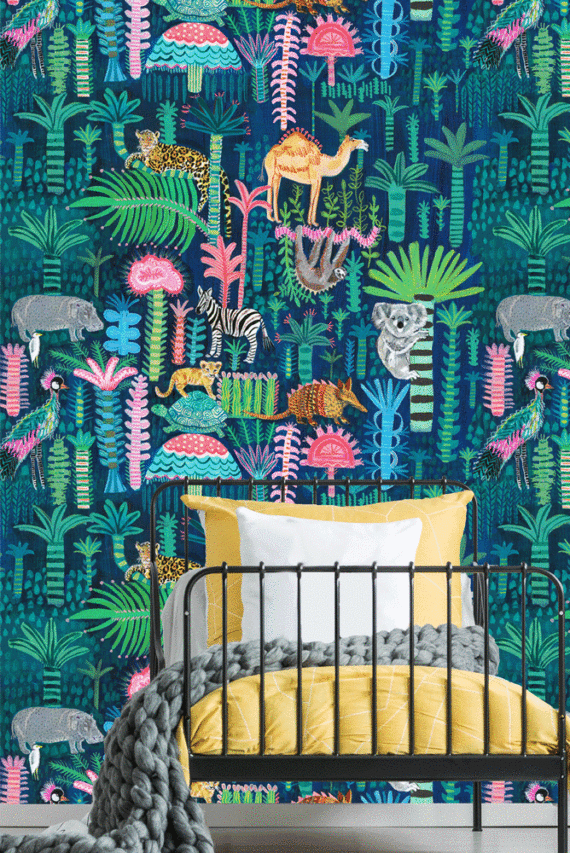 JOLLY ANIMAUX WALLPAPER (20M)