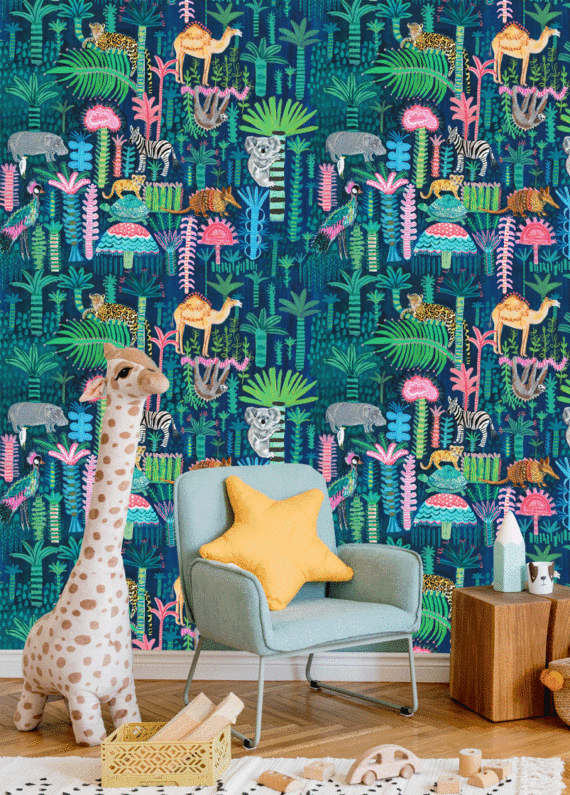 JOLLY ANIMAUX WALLPAPER (20M) - Image 3