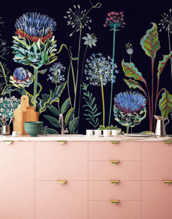 NIGHT GARDEN MURAL WALLPAPER