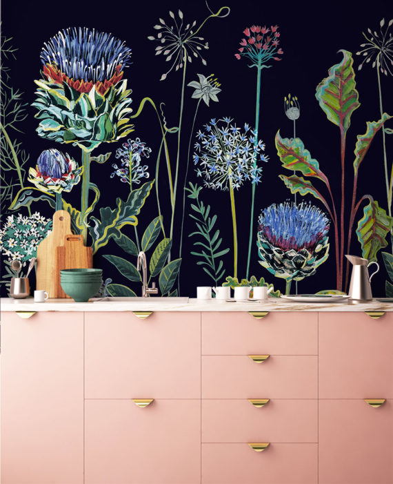 NIGHT GARDEN MURAL WALLPAPER