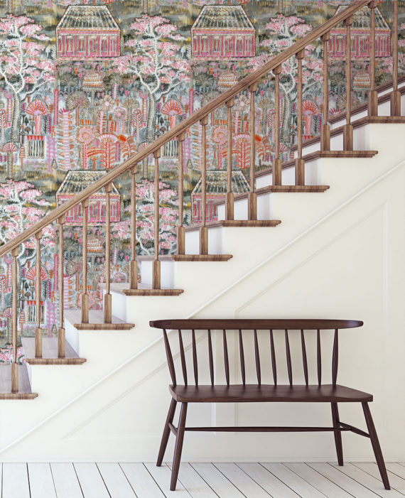 PINK PAVILION EXTRA WIDE WALLPAPER (10M) - Image 4