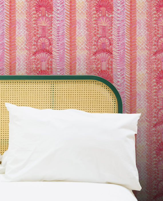 PINK POM-POM EXTRA WIDE WALLPAPER (10M) - Image 3