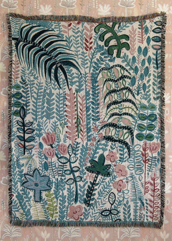 PALM COTTON BLANKET THROW (180 x 135cm)