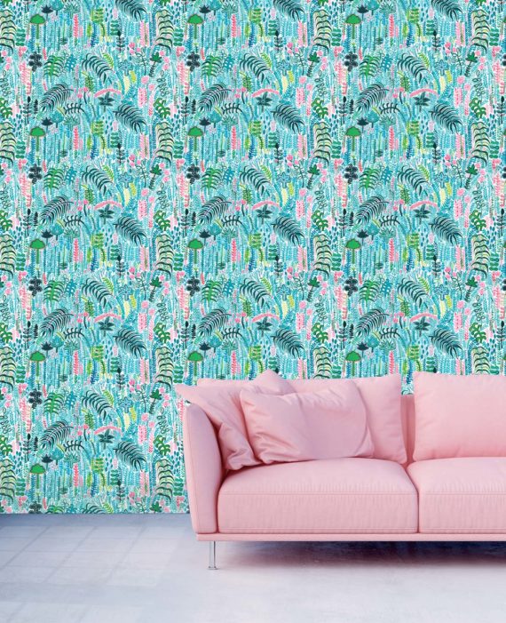 PALM EXTRA WIDE WALLPAPER (20M) A4 SAMPLE - Image 2