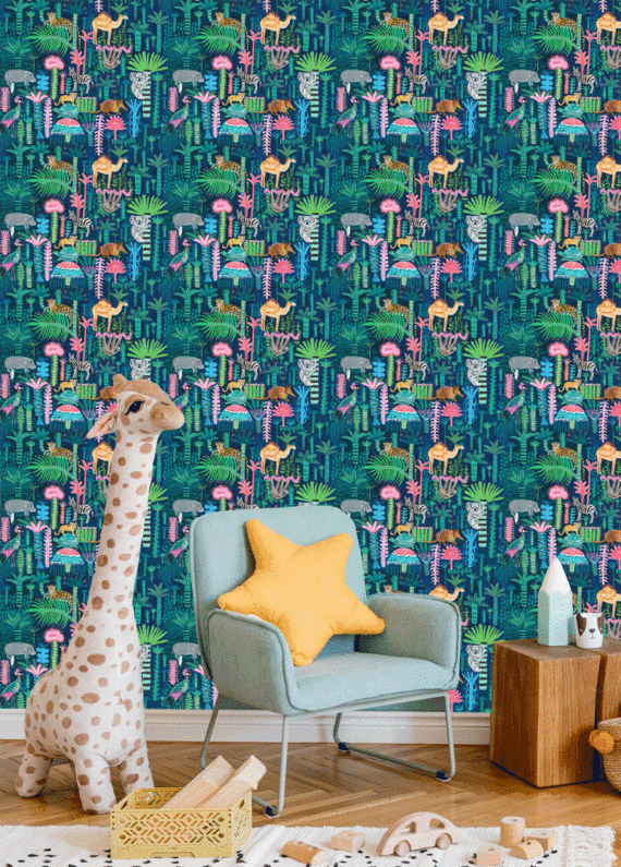 JOLLY ANIMAUX WALLPAPER (10M)