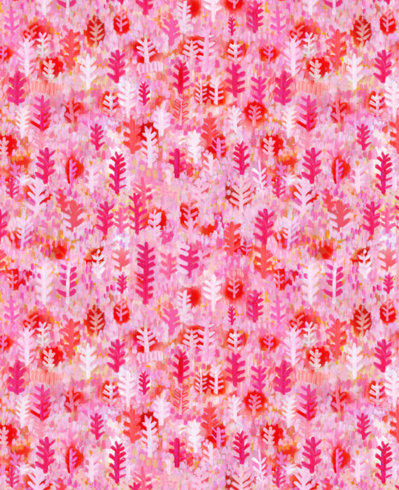 PINK PLUME WALLPAPER (10M) A4 SAMPLE