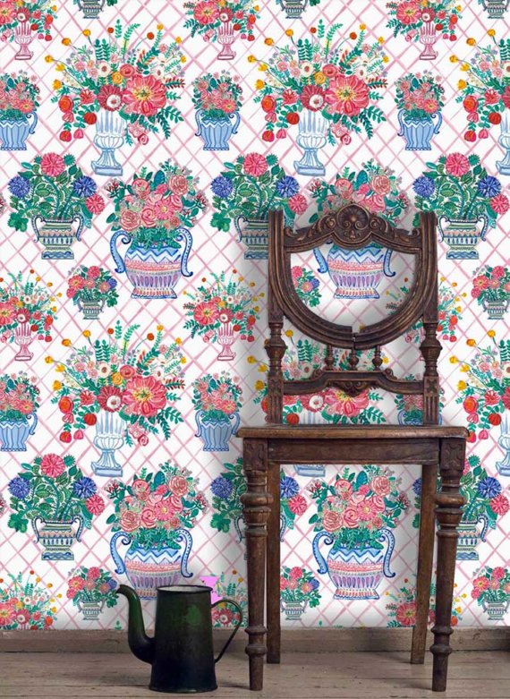 BLOOMING WALLPAPER (10M) A4 SAMPLE