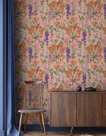 DELPHINIUM WALLPAPER A4 SAMPLE