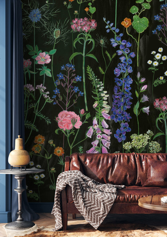 FOXGLOVE GRANDE WALLPAPER A4 SAMPLE