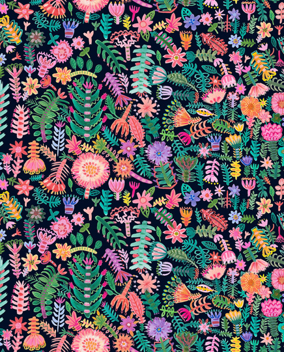 PARADISO DUSK WALLPAPER A4 SAMPLE