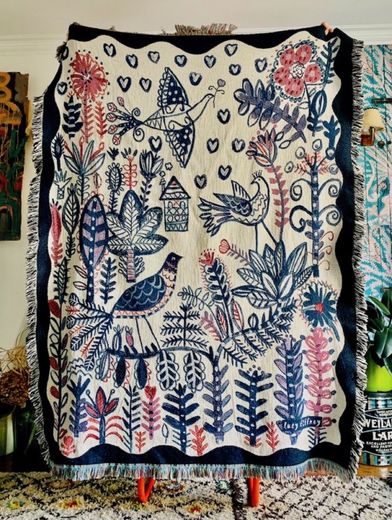 BIRDY BLANKET/THROW (180X135CM)