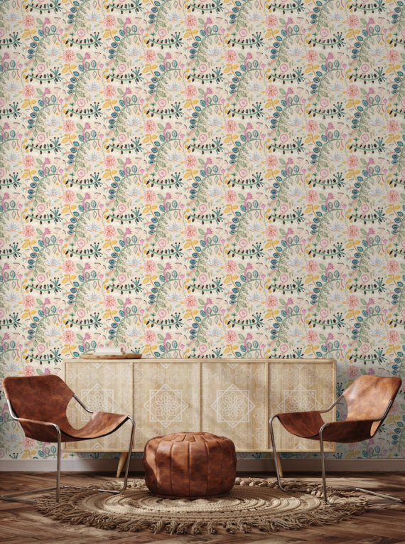 Vivienne Wallpaper A4 Sample