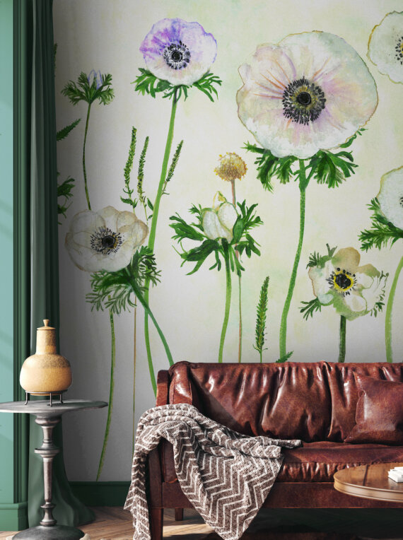 Anemone Mural Wallpaper - Image 3
