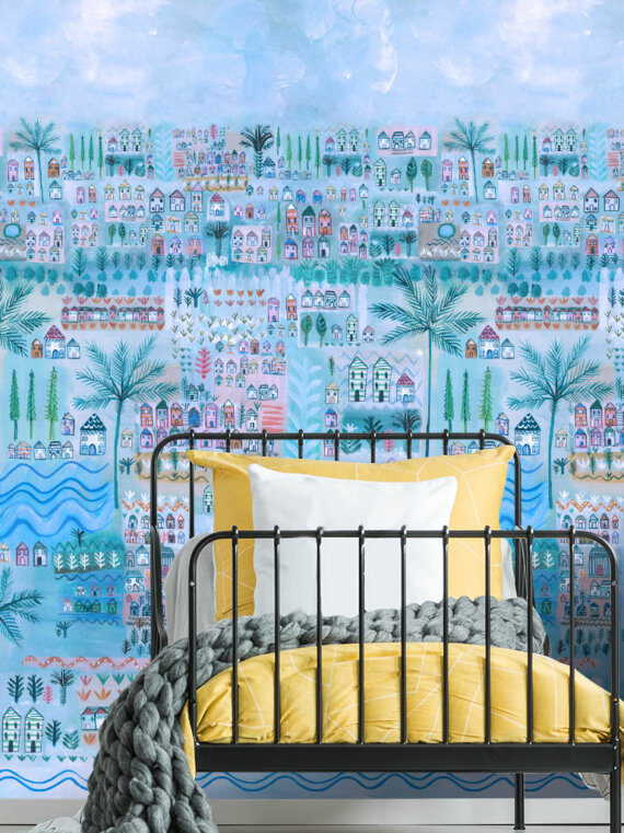 New Blue Houses Wallpaper (8.7m) - Image 4