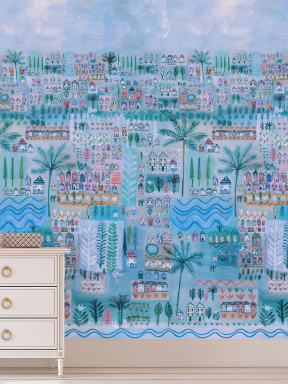 New Blue Houses Wallpaper (8.7m) - Image 2
