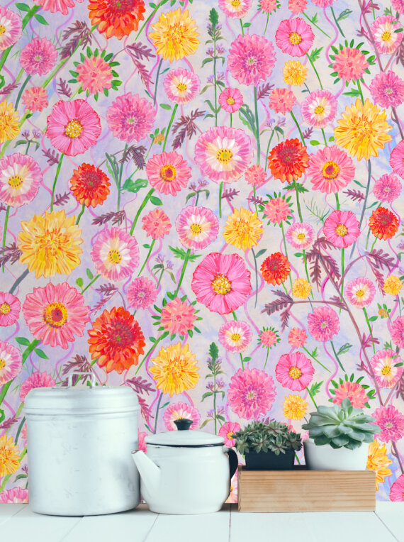 Zinnia Grande Wallpaper (20m) - Image 2