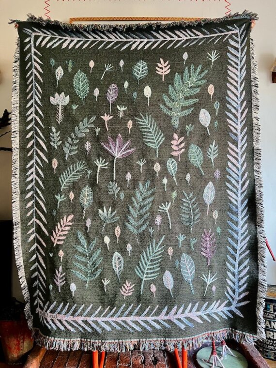 Falling Leaves I Blanket Throw (180 x 135cm) - Image 3