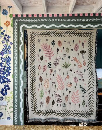 Falling Leaves I Blanket Throw (180 x 135cm)
