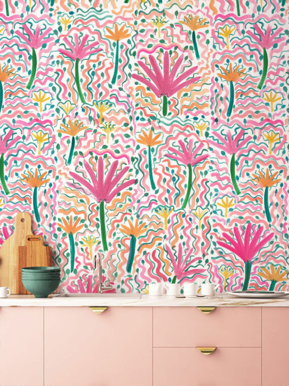 Pink Party Wallpaper Sample