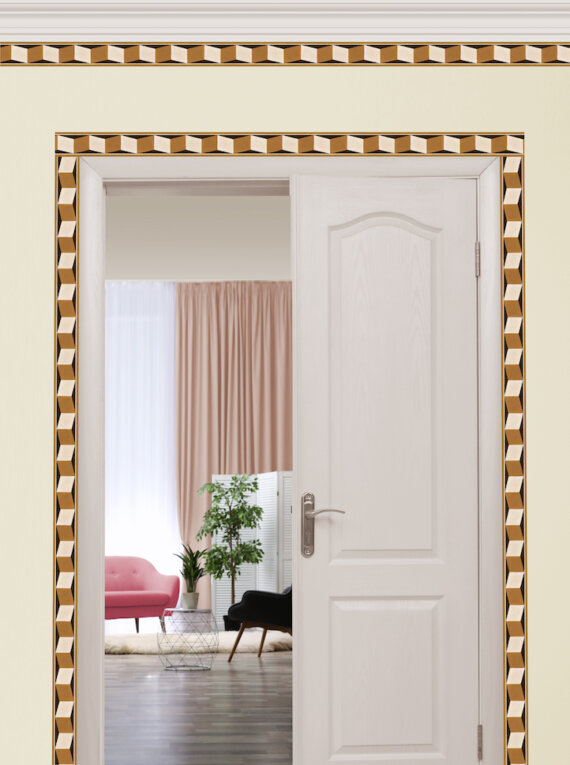 Illusions of Grandeur Wallpaper Border (Calabash) - Image 2