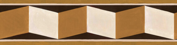 Illusions of Grandeur Wallpaper Border Sample (Calabash)