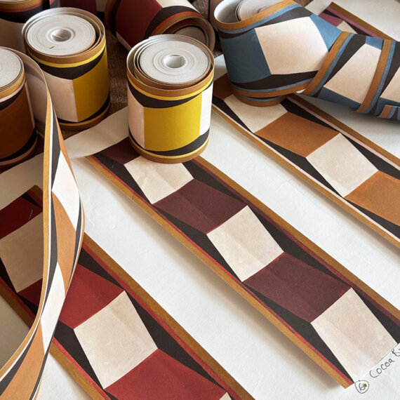 Illusions of Grandeur Wallpaper Border (Cocoa) - Image 7