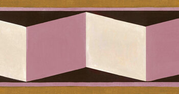 Illusions of Grandeur Wallpaper Border (Guava)