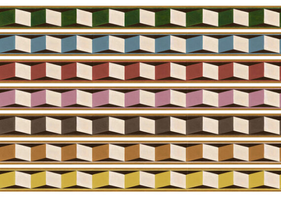 Illusions of Grandeur Wallpaper Border (Cocoa) - Image 3