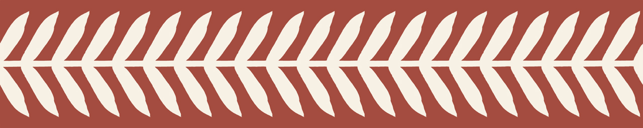 Cream Stem on Sienna Wallpaper Border (10M)