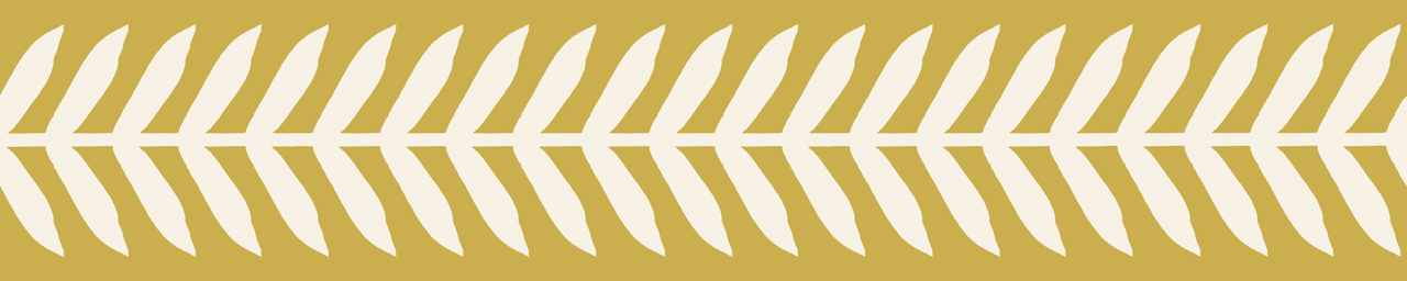 Cream Stem on Chartreuse Wallpaper Border (10M)