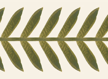 Stem Wallpaper Border (Leaf Green) 10m