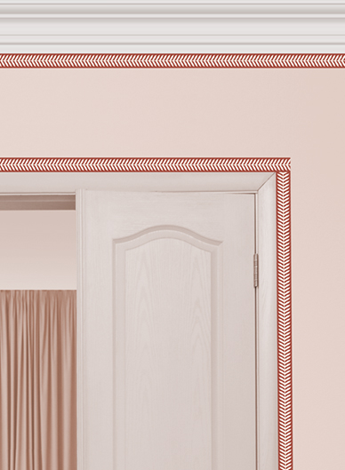 Cream Stem on Sienna Wallpaper Border (10M) - Image 2