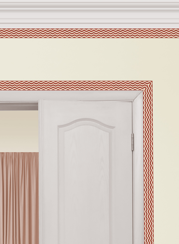 Wave Wallpaper Border (Sienna) 10m - Image 2