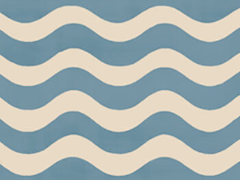 Wave Wallpaper Border (Blue) 10m