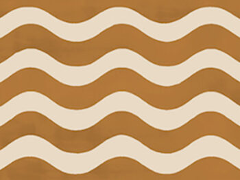 Wave Wallpaper Border (Gold) 10m