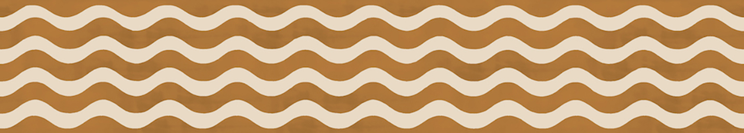 Wave Wallpaper Border (Gold) 10m