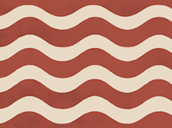 Wave Wallpaper Border (Sienna) 10m