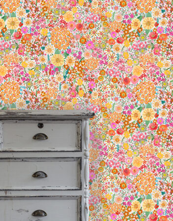Campion Cream Wallpaper (10m)