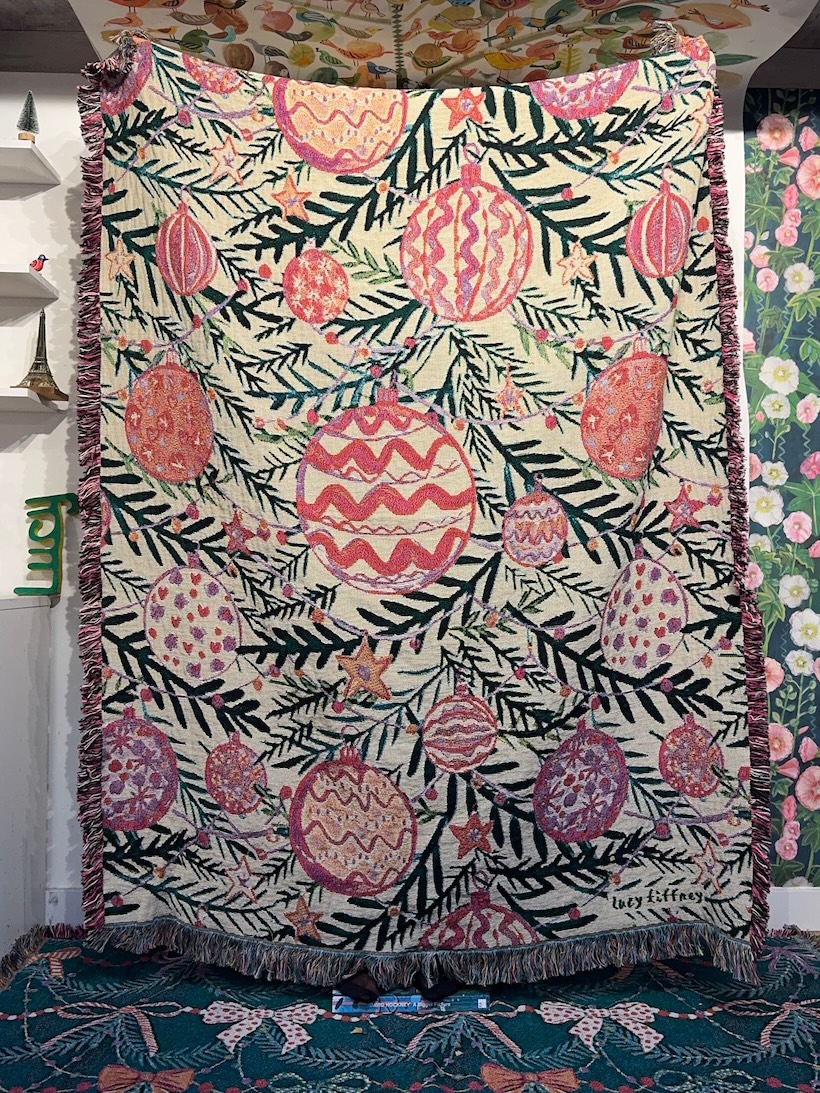 Christmas Baubles Blanket 180 x 135 cm