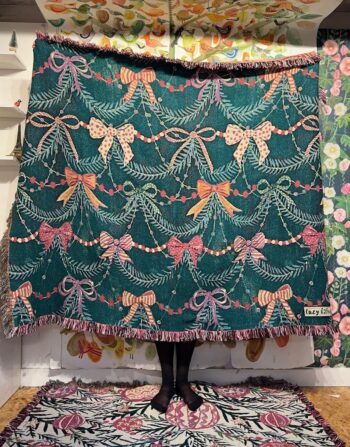 Christmas Bows Blanket 180x135cm
